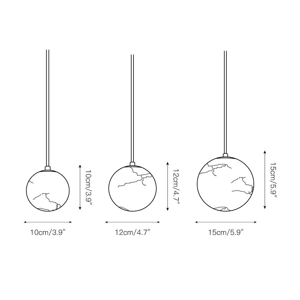 Uphaara Modern Minimalist Alabaster Pendant Light - Lamp Copper