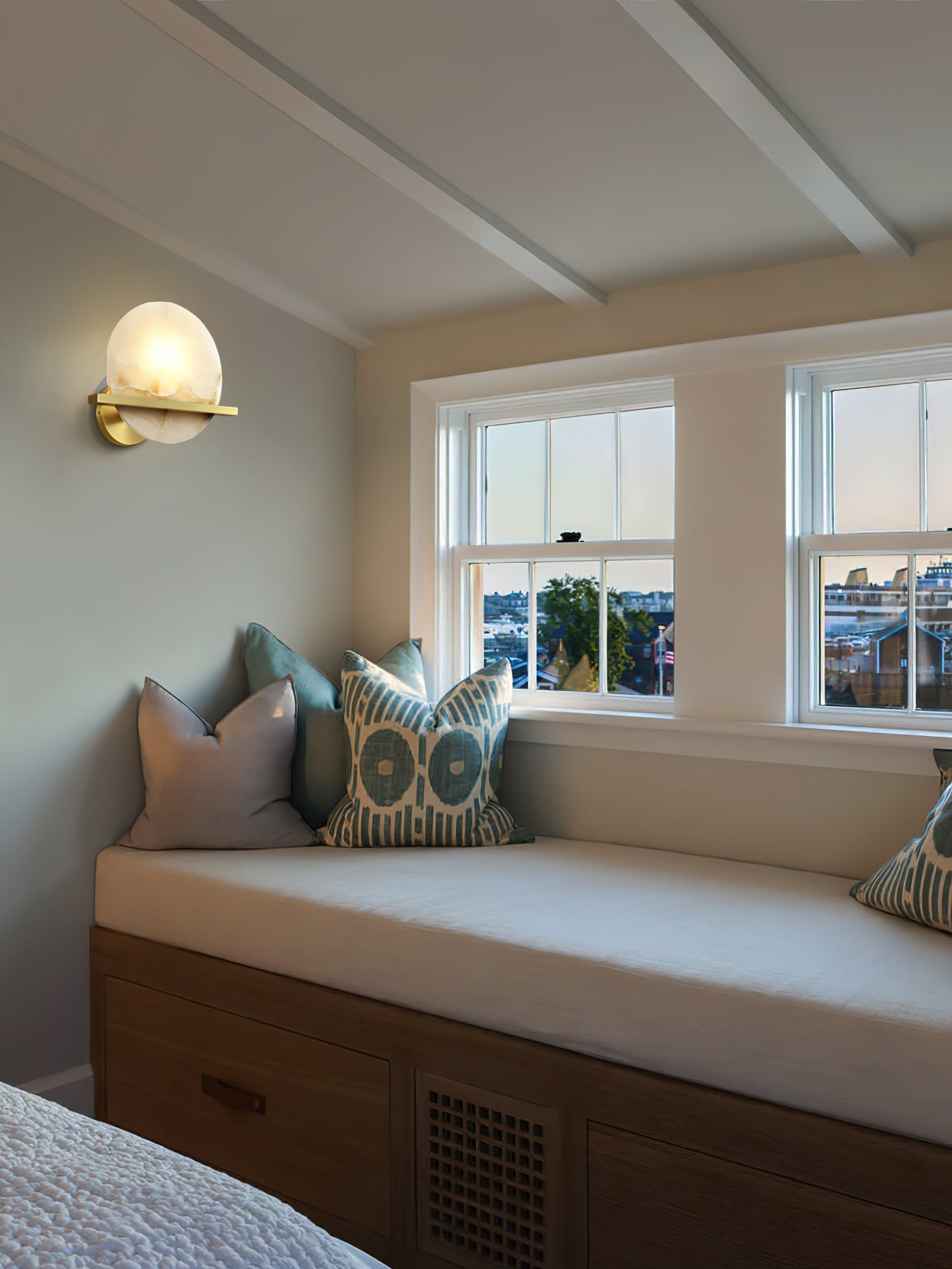 Vatalisra Modern Minimalist Alabaster Wall Lamp - Lamp Copper