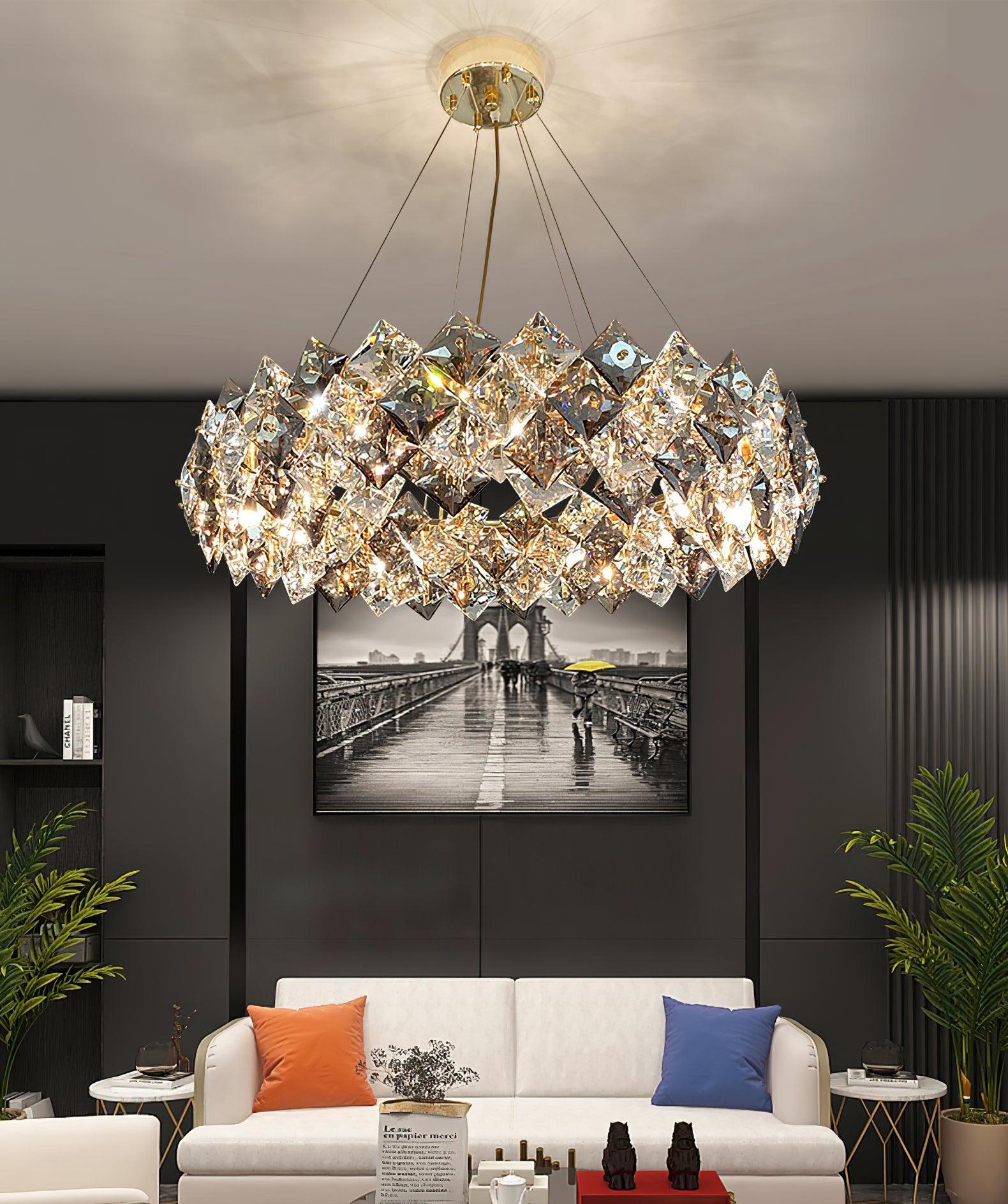 Scale Crystal Round Chandelier - Letslighting