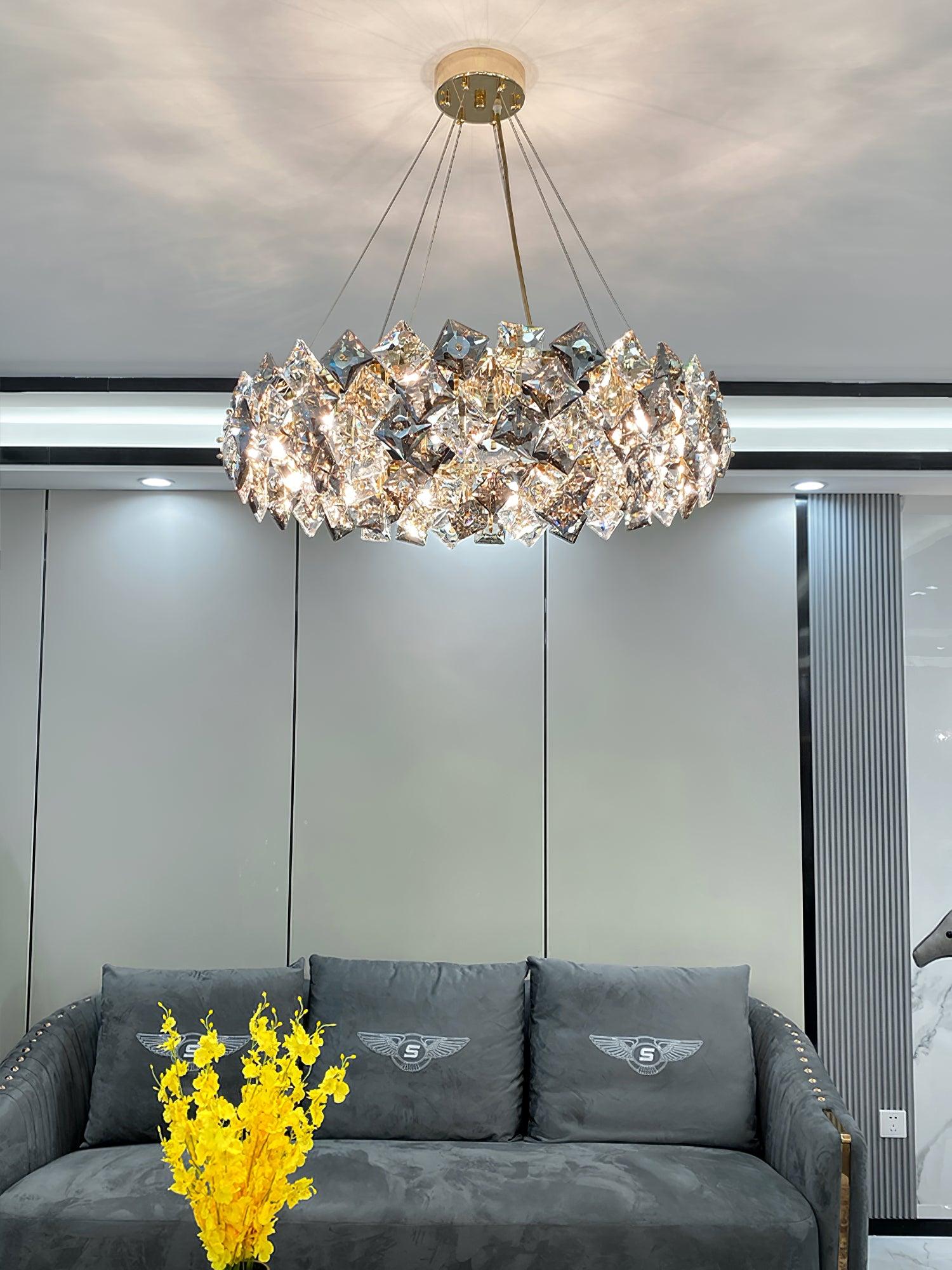Scale Crystal Round Chandelier - Letslighting