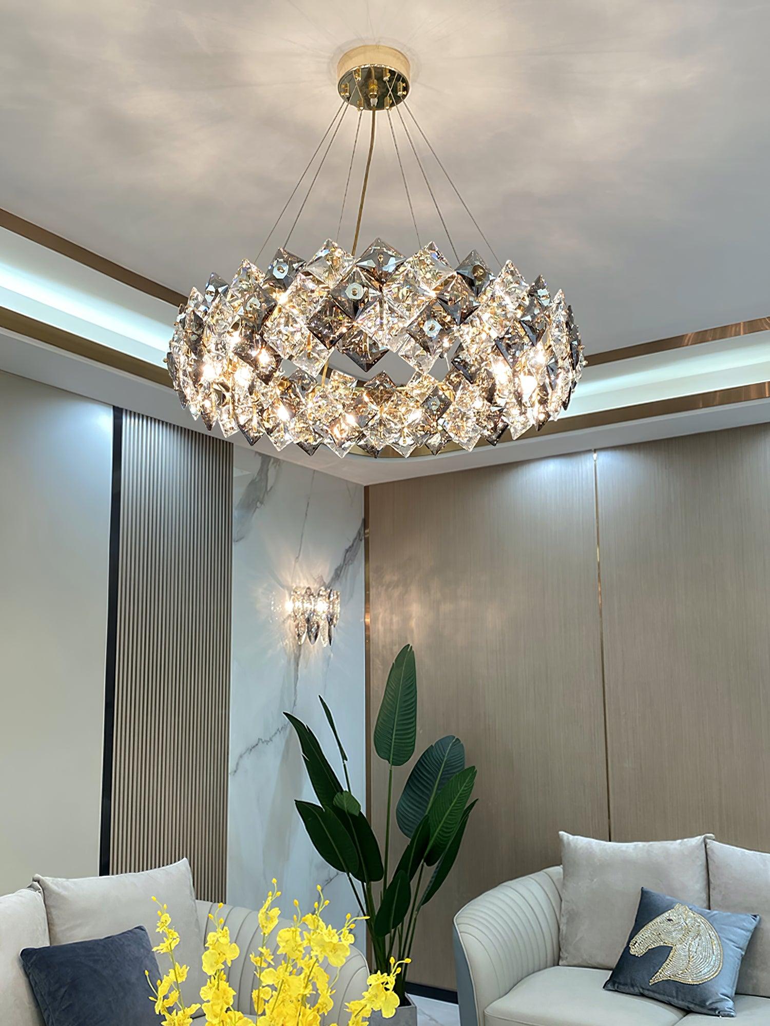 Scale Crystal Round Chandelier - Letslighting