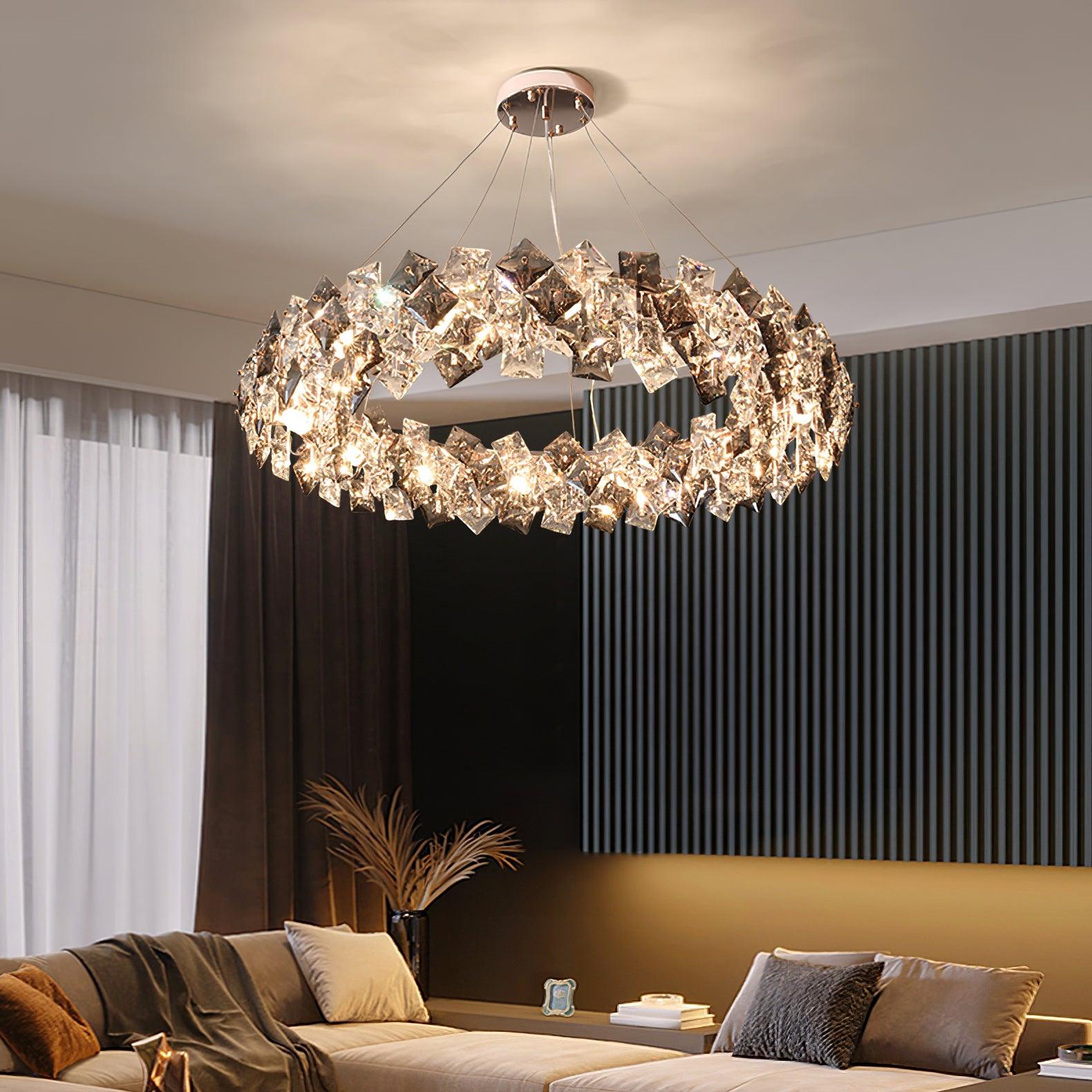 Scale Crystal Round Chandelier - Letslighting