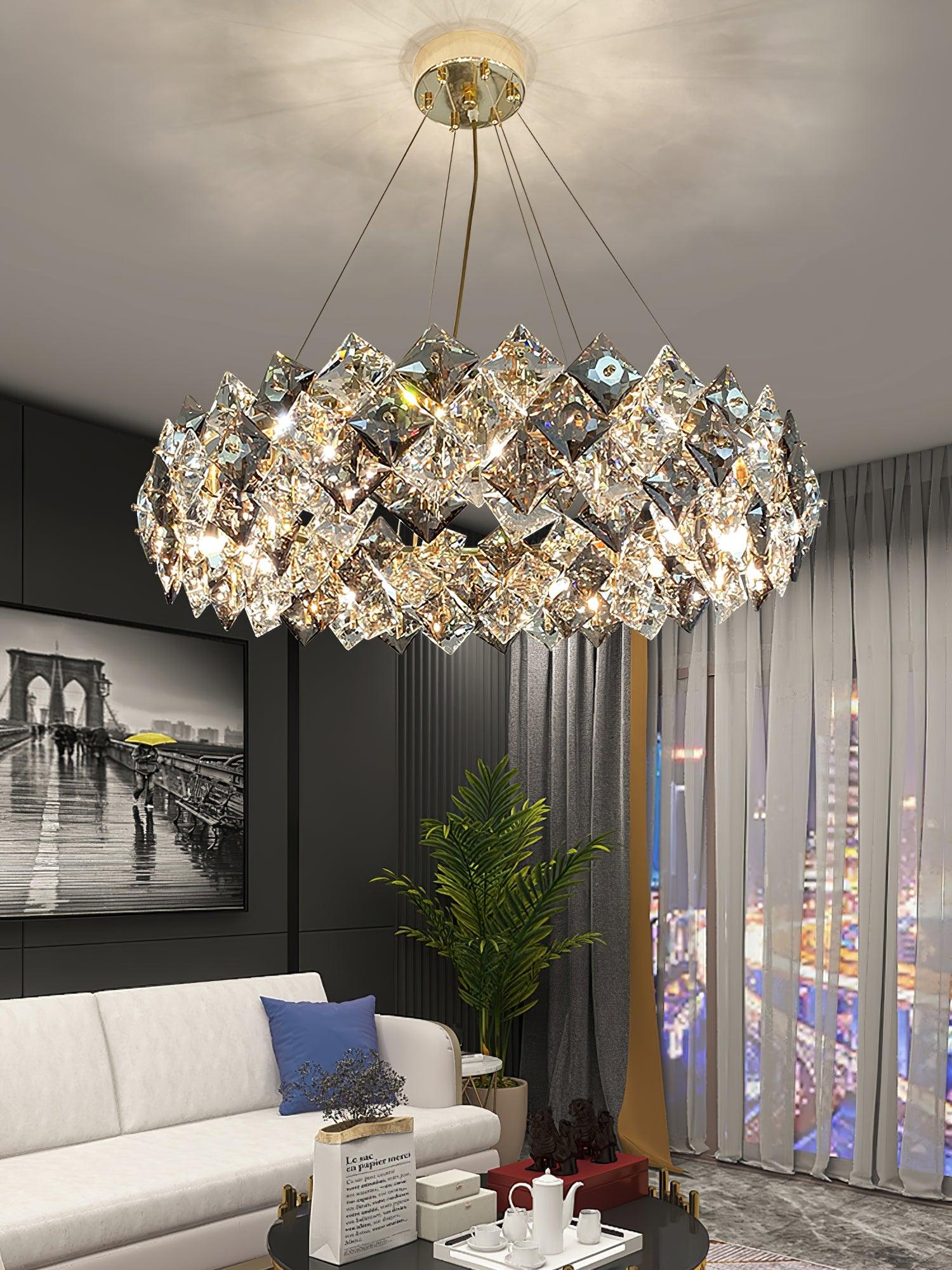 Scale Crystal Round Chandelier - Letslighting