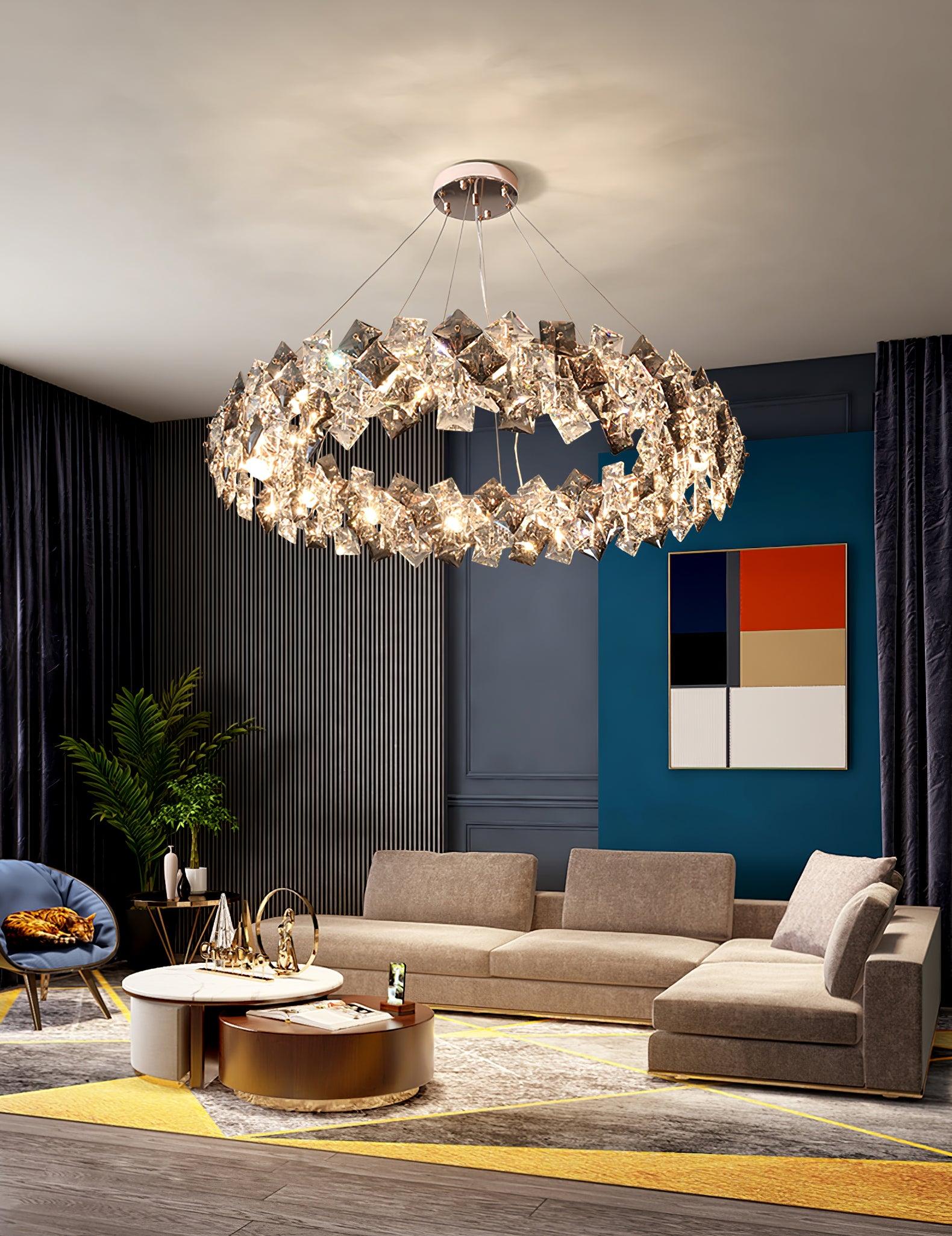 Scale Crystal Round Chandelier - Letslighting