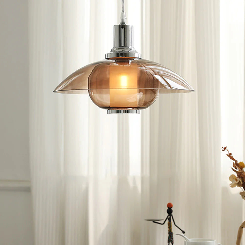Arisha Modern Redondo LED Lámpara Colgante Vidrio Sala de Estar