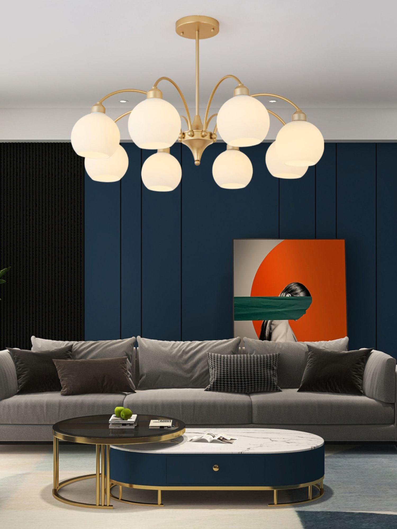 Sculptural Glass Chandelier - Letslighting