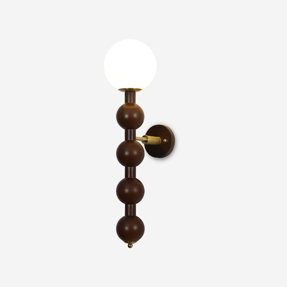 Wall Lamp Gourd in Metal Wood and Glass Modern Style - Letslighting
