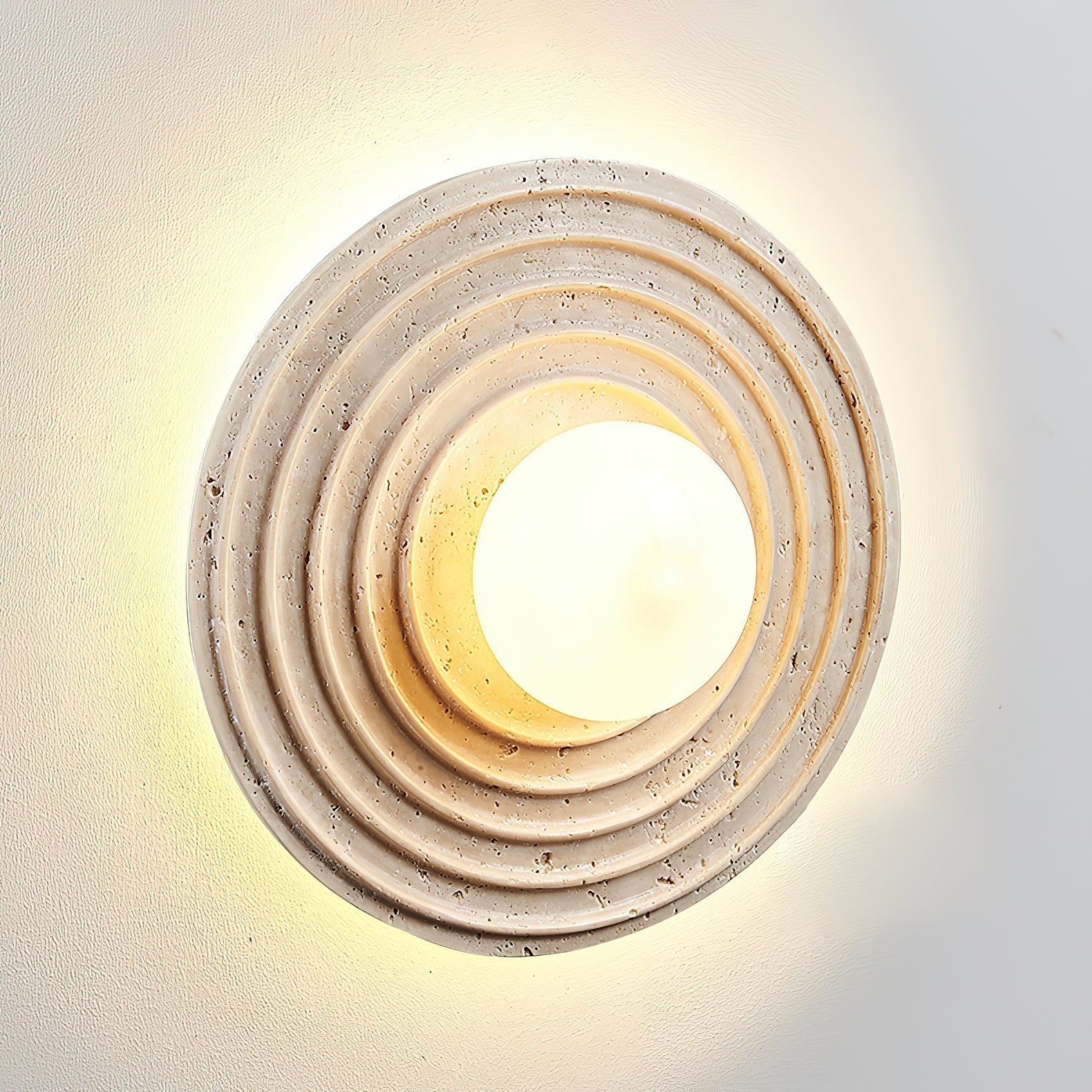 Ilorarae Modern Minimalist Travertine Wall Lamp - Lamp Copper