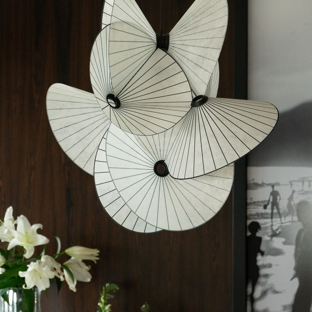 Zerinarae Individual Creativity Metal Fabric Pendant Light - Lamp Copper