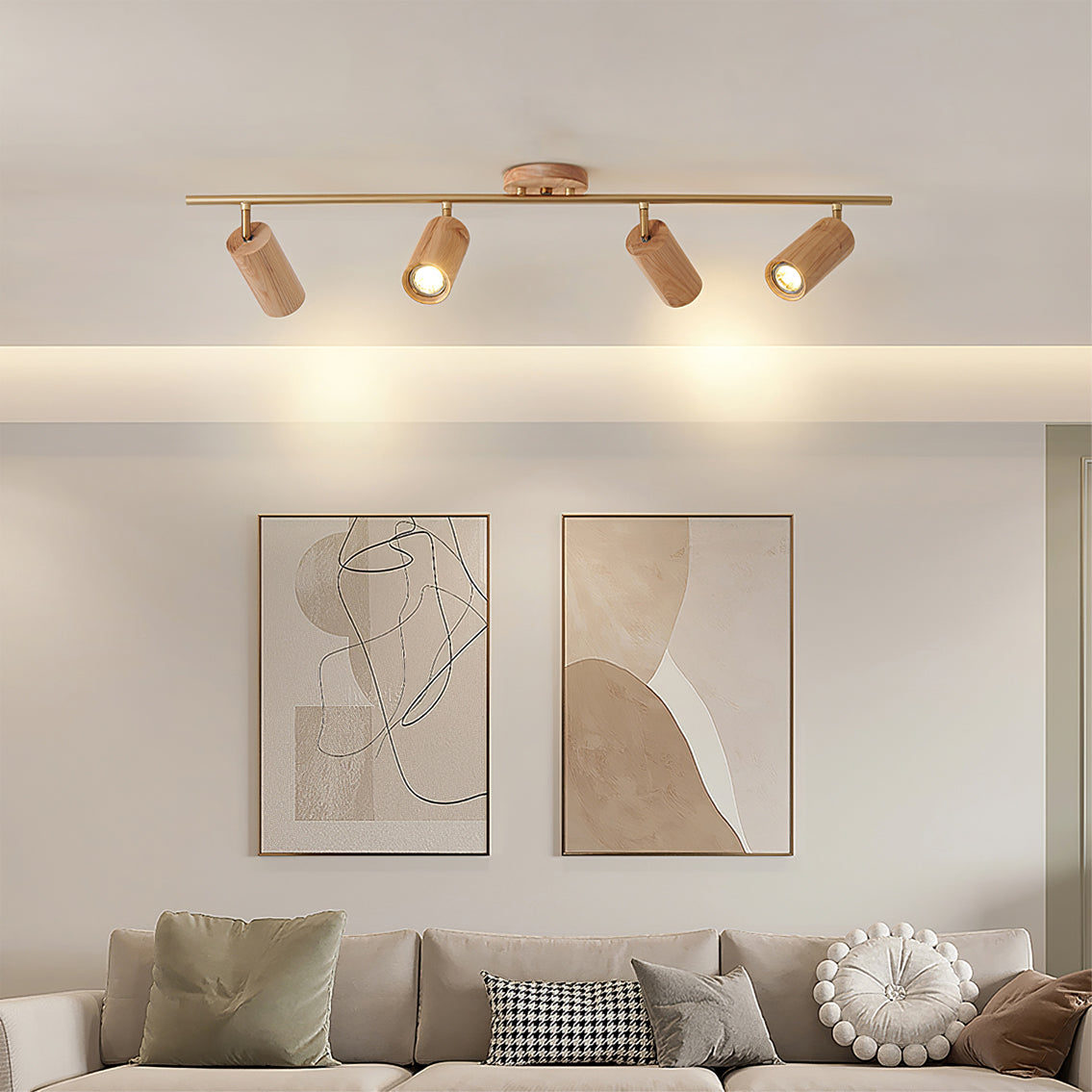Aim Foco de Techo de Madera para Salón Largo