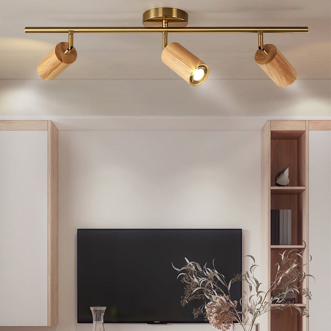 Aim Foco de Techo de Madera para Salón Largo