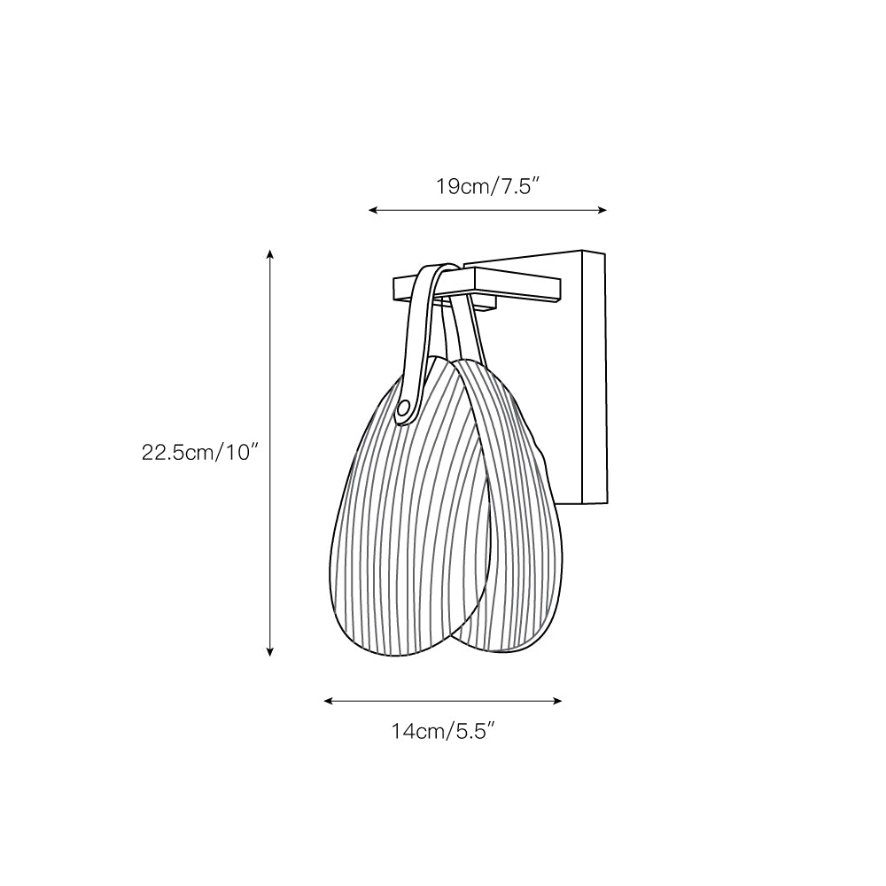 Zaphais Individual Creativity Metal Glass Wall Lamp - Lamp Copper