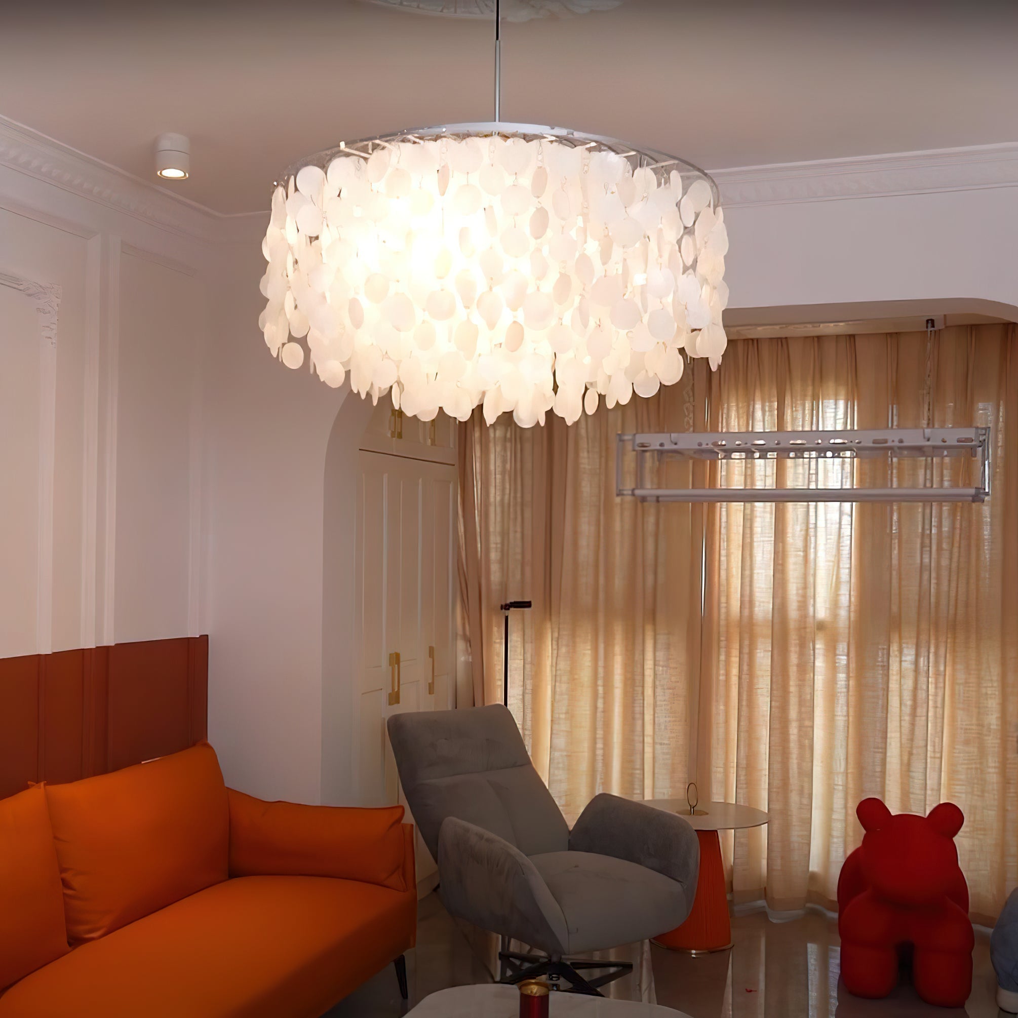 Round Shell Chandelier - Letslighting