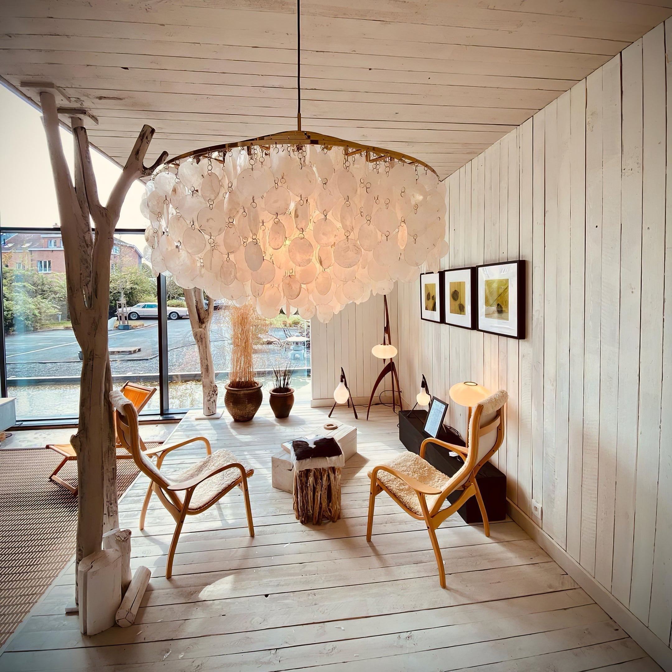 Round Shell Chandelier - Letslighting