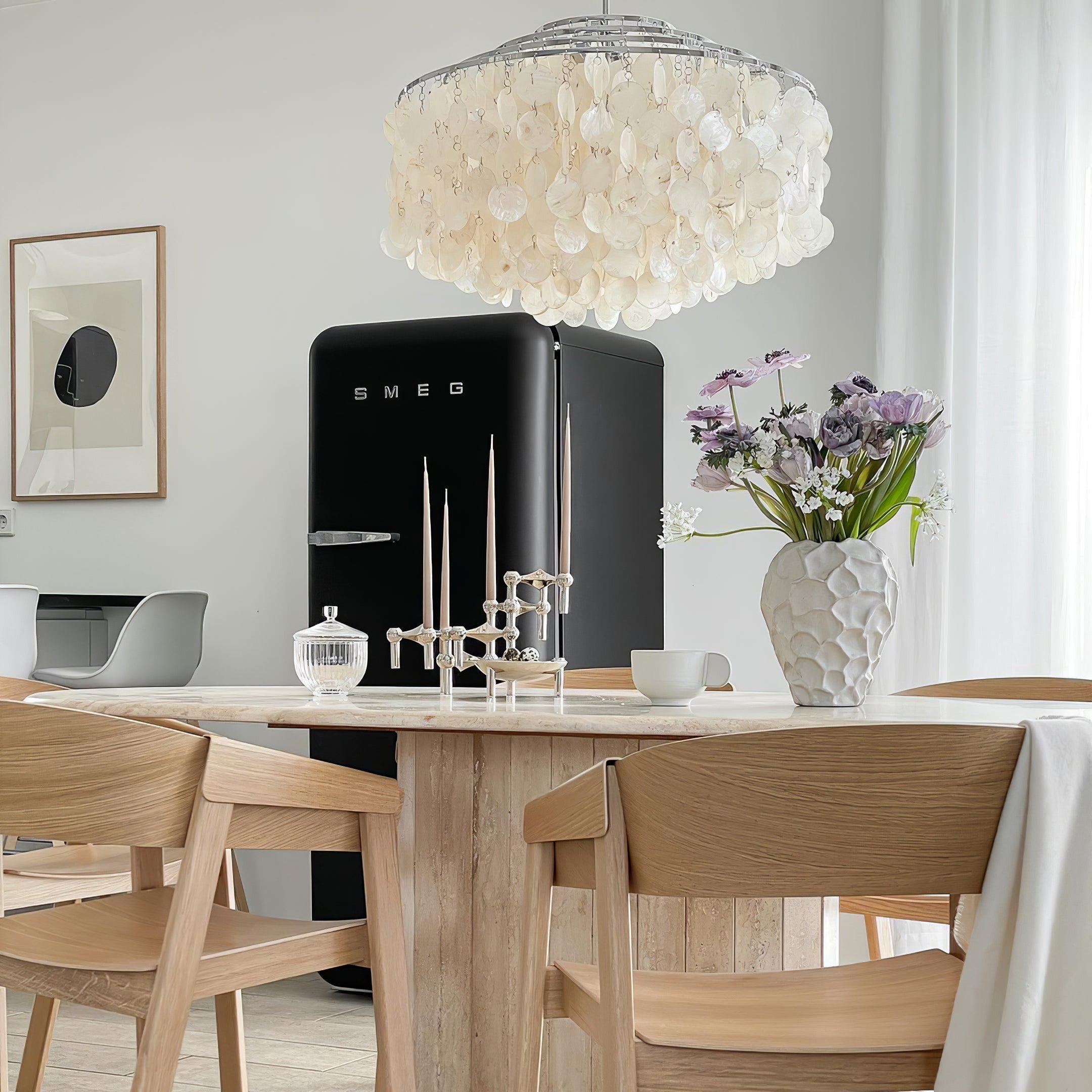 Round Shell Chandelier - Letslighting