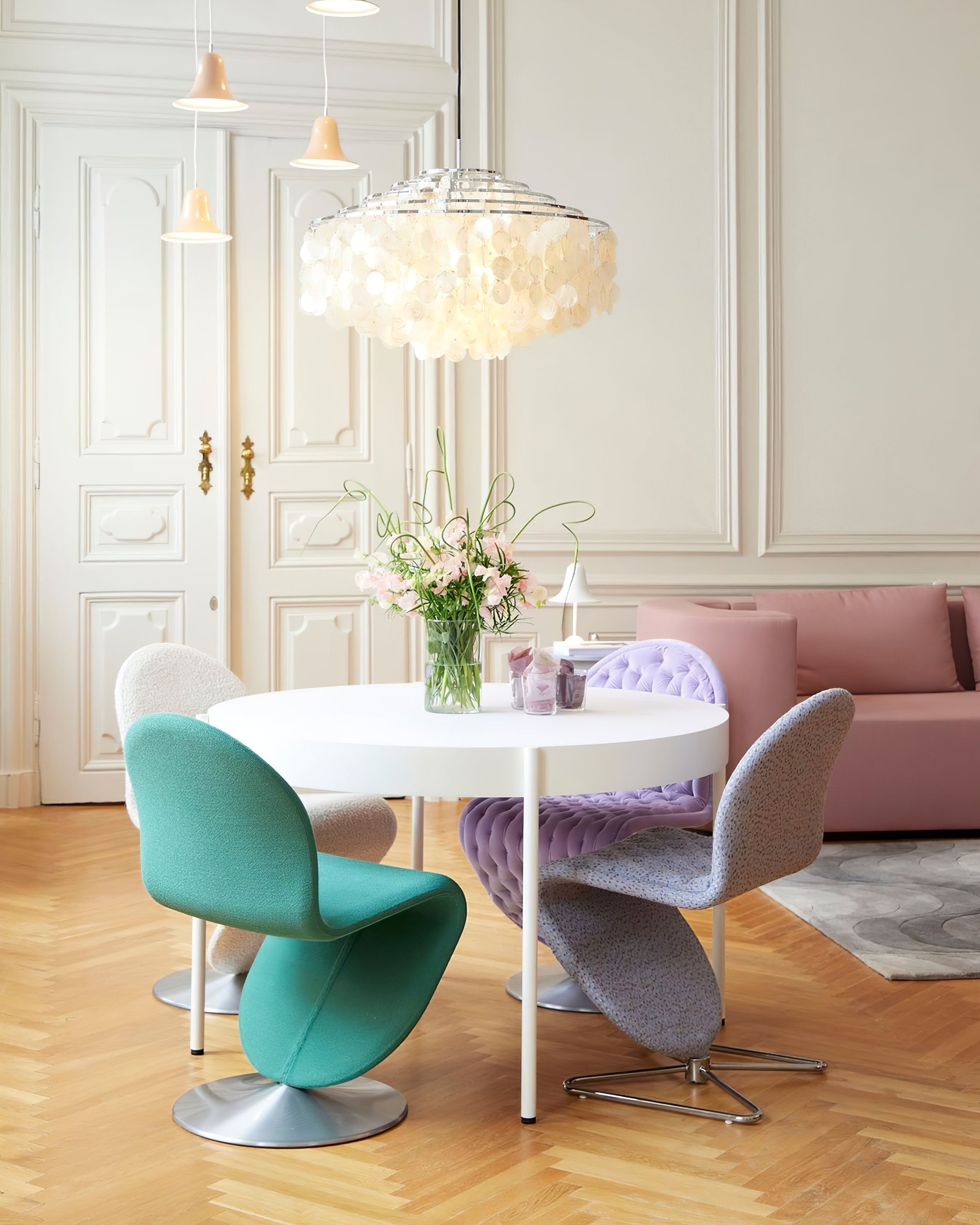 Round Shell Chandelier - Letslighting