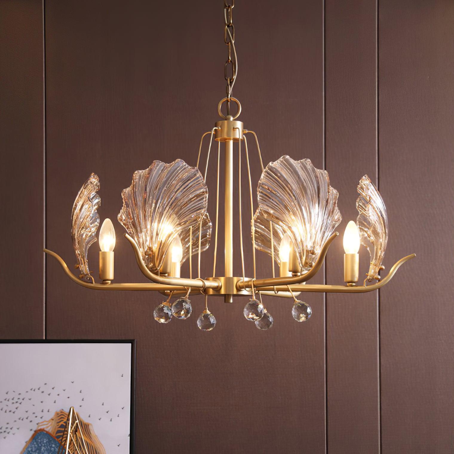 Shell Crystal Chandelier - Letslighting