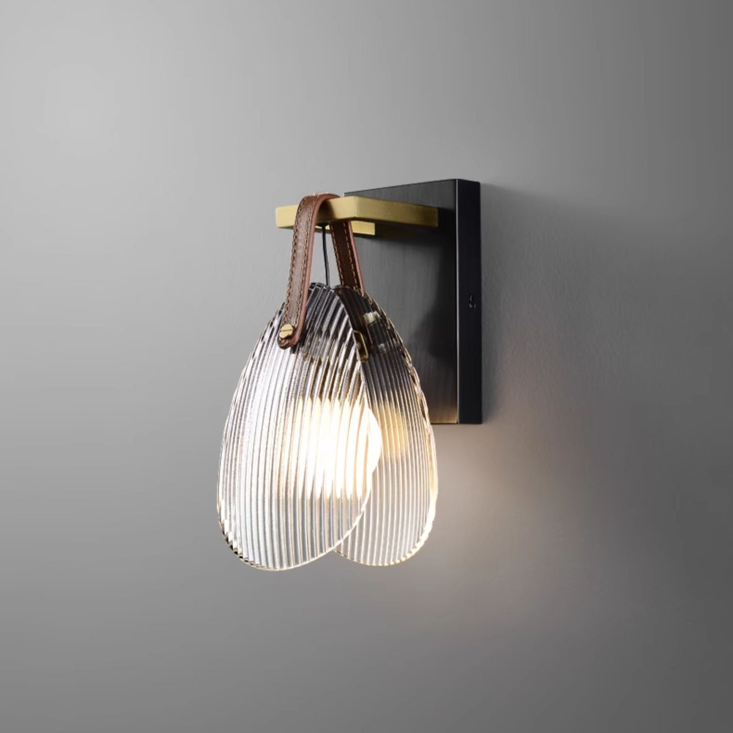 Zaphais Individual Creativity Metal Glass Wall Lamp - Lamp Copper