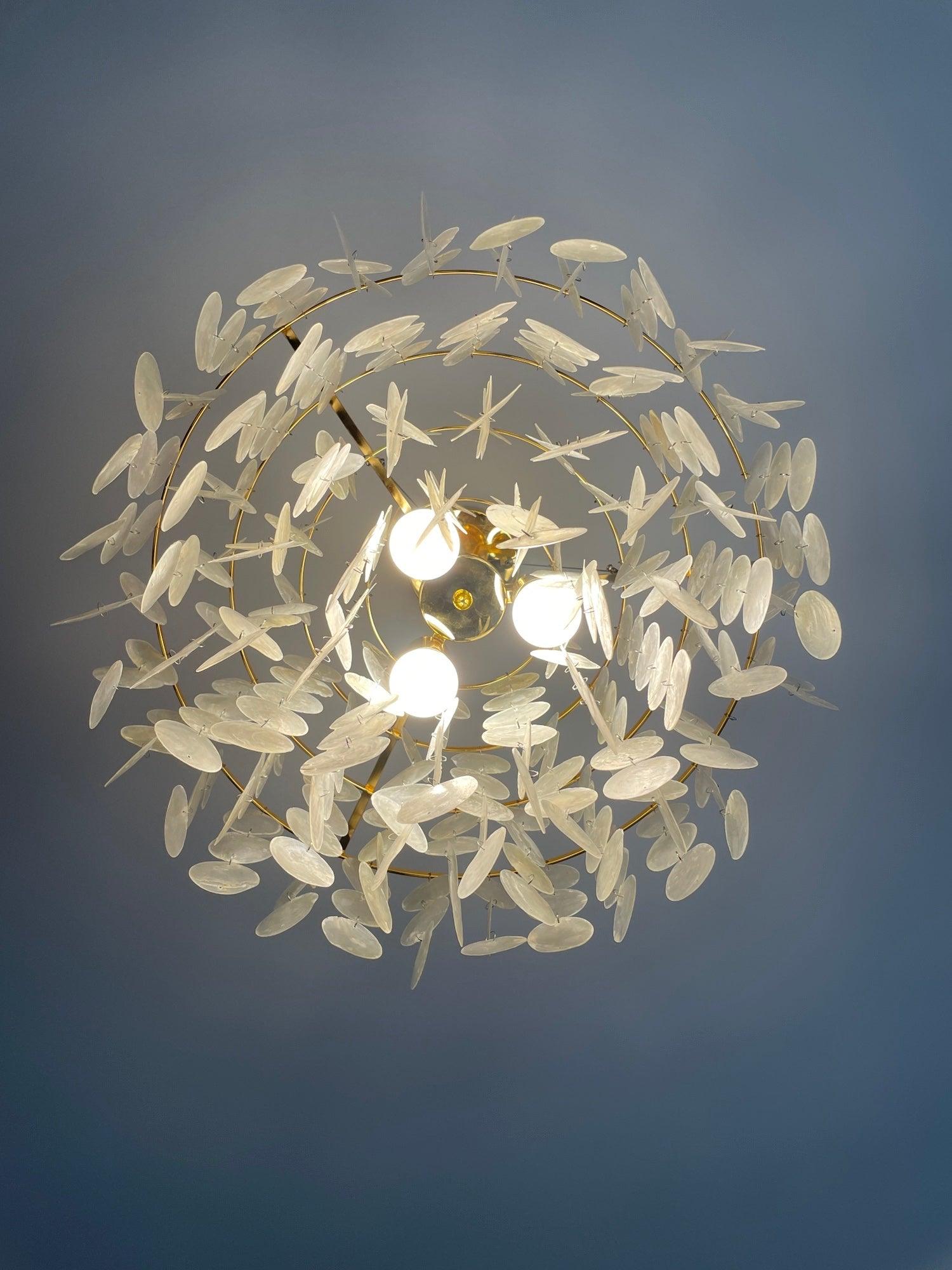 Esileth Postmodern Luxury Shell Wind Chime Metal Chandelier - Letslighting