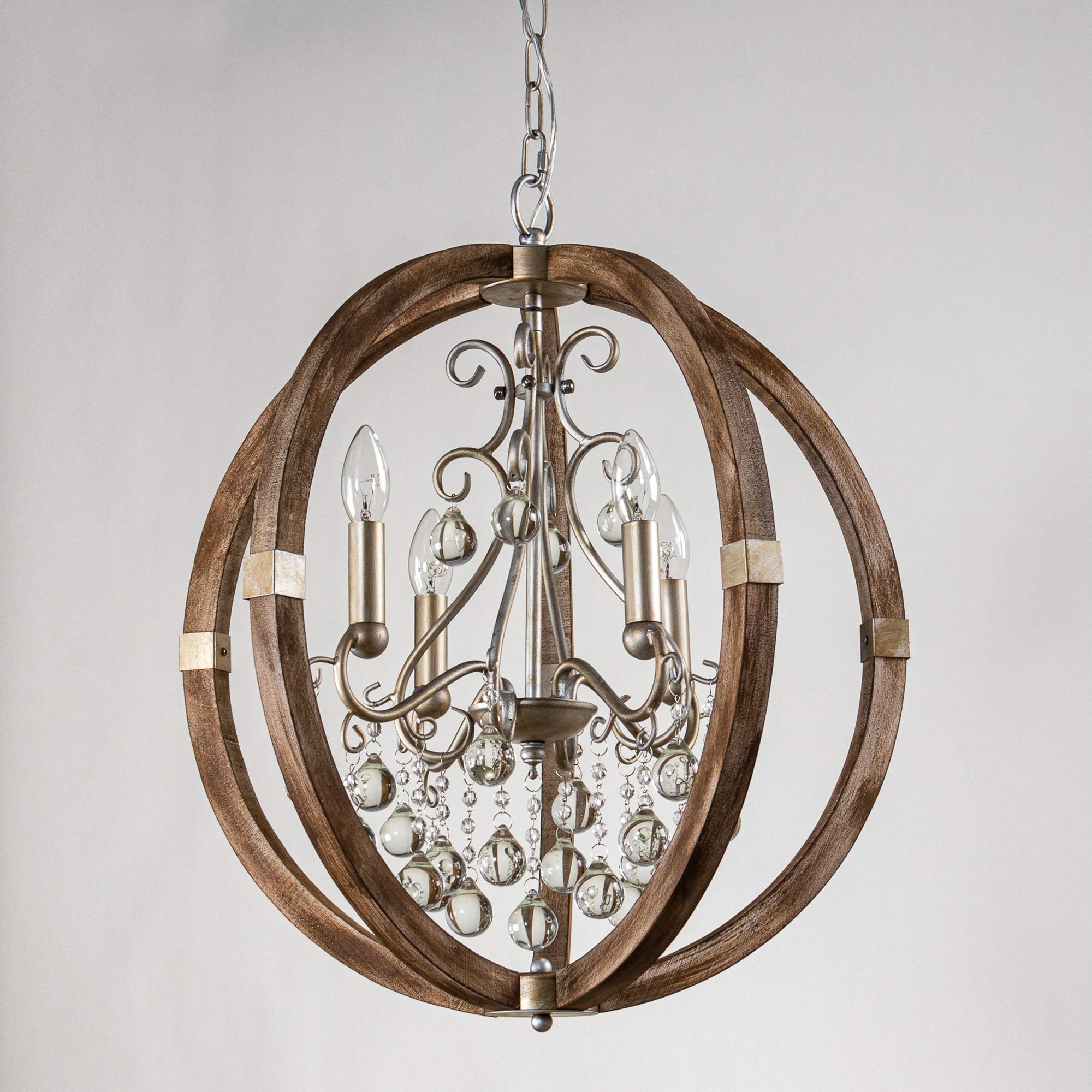 Oltheyra Premium Elegance Wooden Metal Pendant Lamp - Lamp Copper