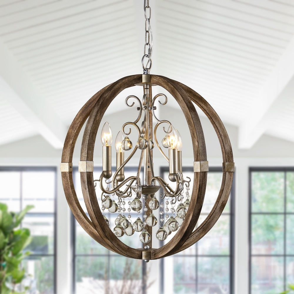 Oltheyra Premium Elegance Wooden Metal Pendant Lamp - Lamp Copper