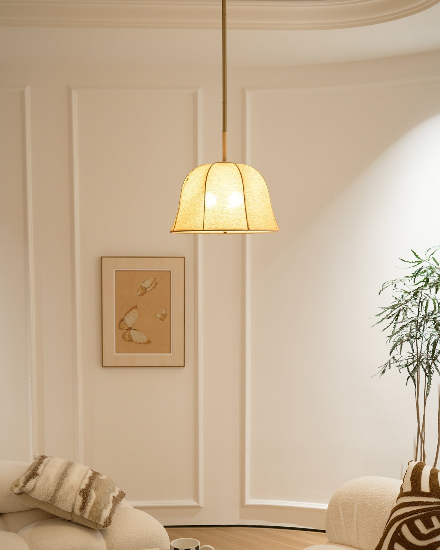 Sienna Linen Pendant Lamp - Letslighting