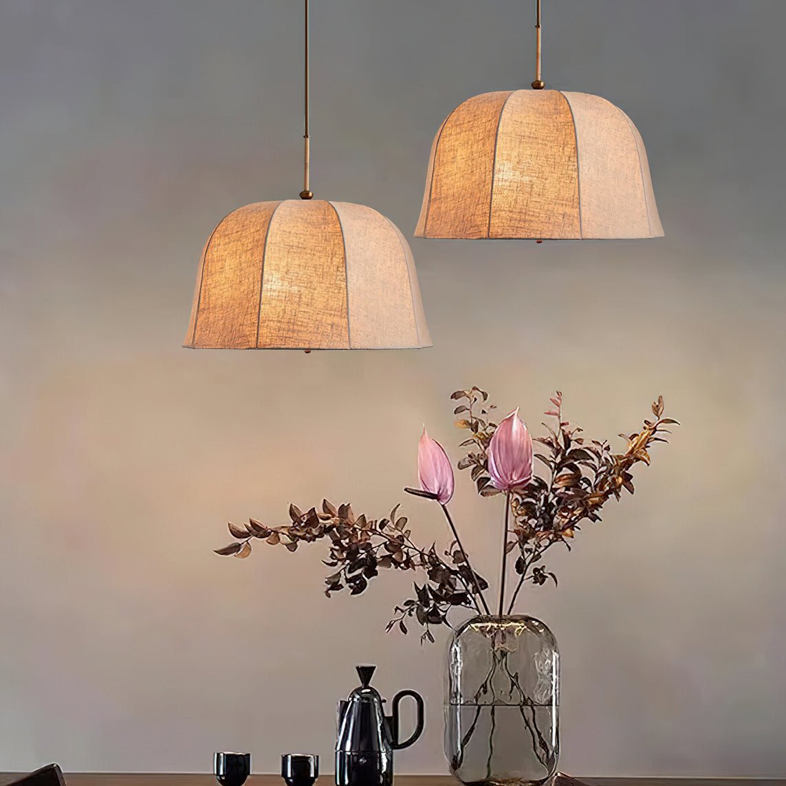 Sienna Linen Pendant Lamp - Letslighting