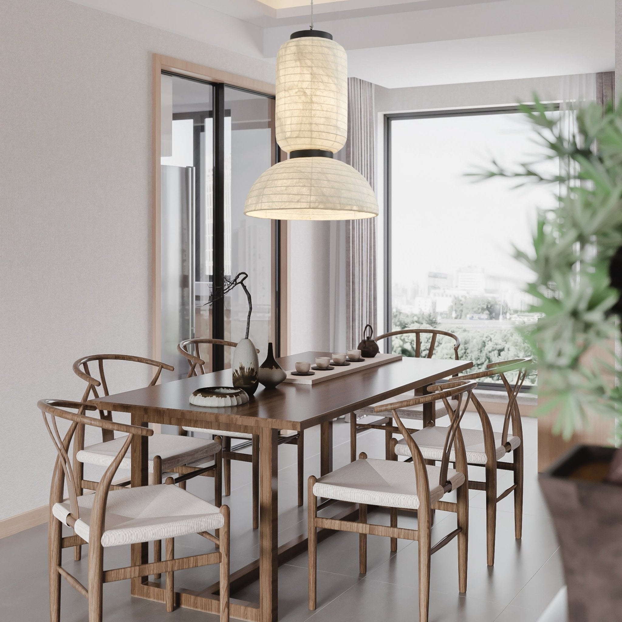 Modern Silk Pendant Light - Letslighting