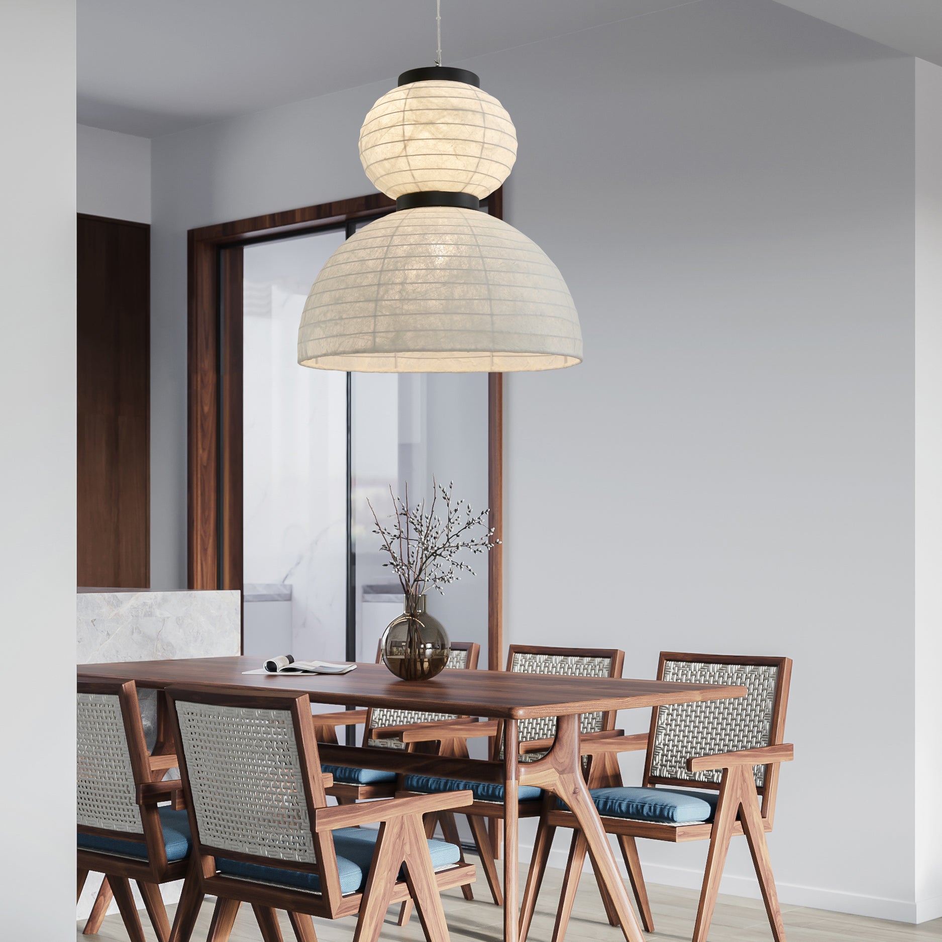 Modern Silk Pendant Light - Letslighting
