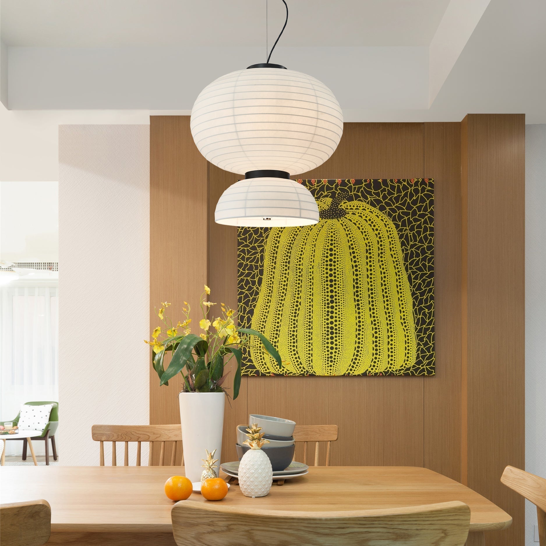 Modern Silk Pendant Light - Letslighting