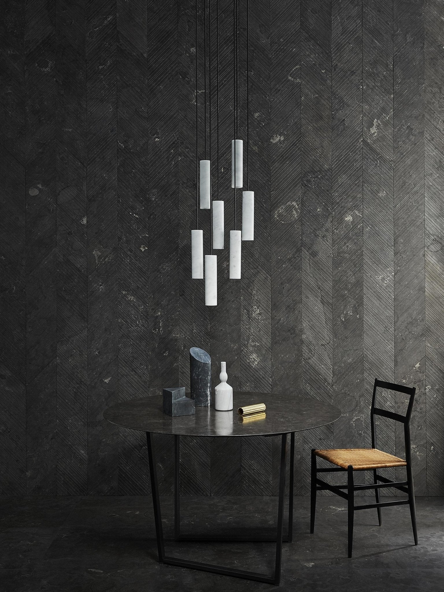 Nyxara Cluster Alabaster Pendant Light Staircase - Letslighting