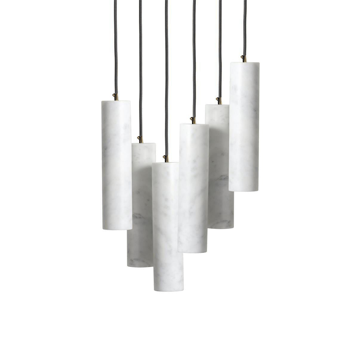 Nyxara Cluster Alabaster Pendant Light Staircase - Letslighting