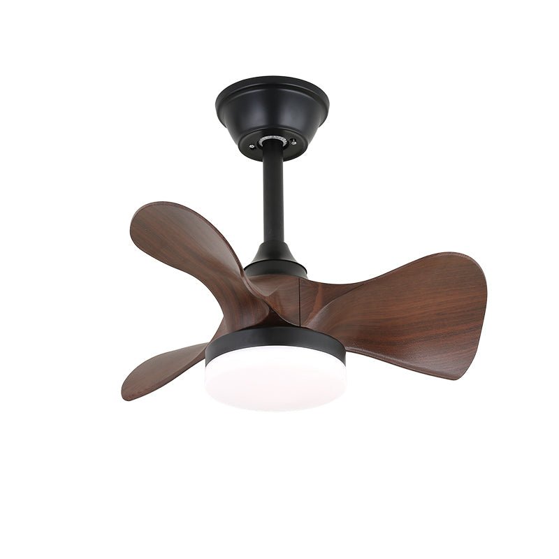 Ventilador de Techo Arden Minimalista de Madera Negra con Luz