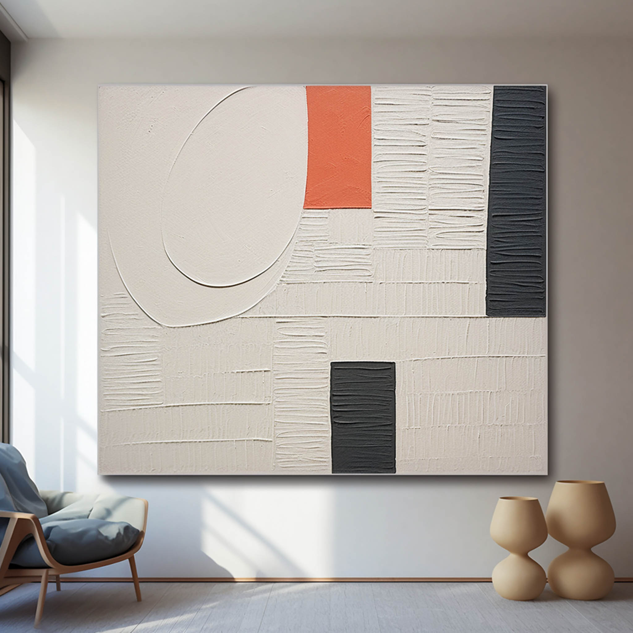 Terra Arte en Yeso Arte Mural con Textura - Letslighting