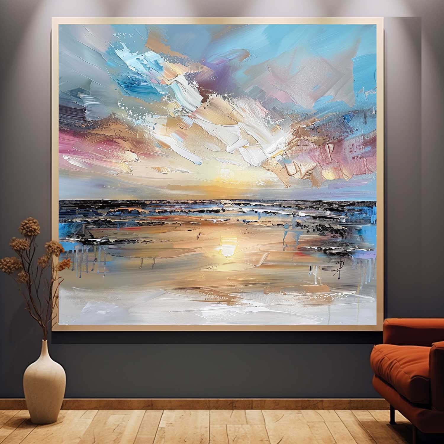 Maris Arte en Lienzo de Paisaje - Letslighting