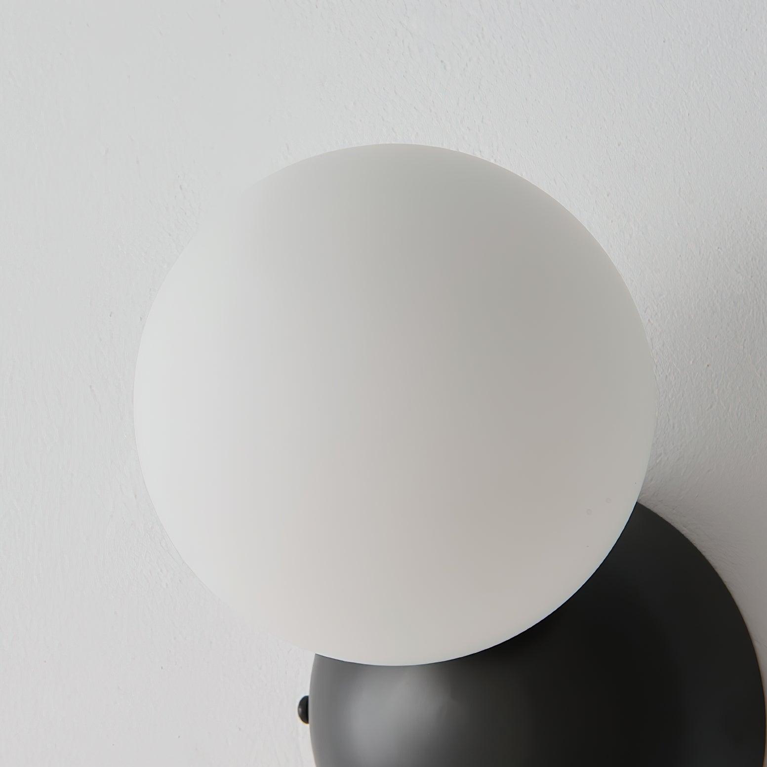 Lysola Sphere Glass Brass Wall Light - Letslighting