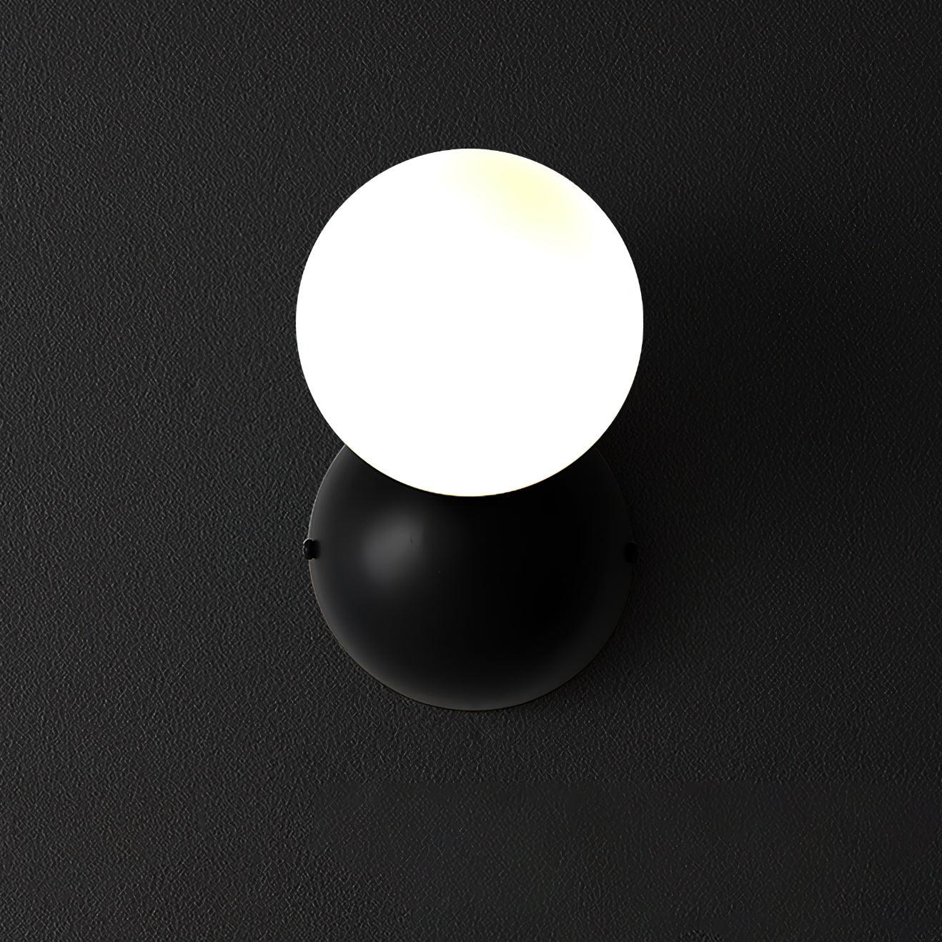 Lysola Sphere Glass Brass Wall Light - Letslighting