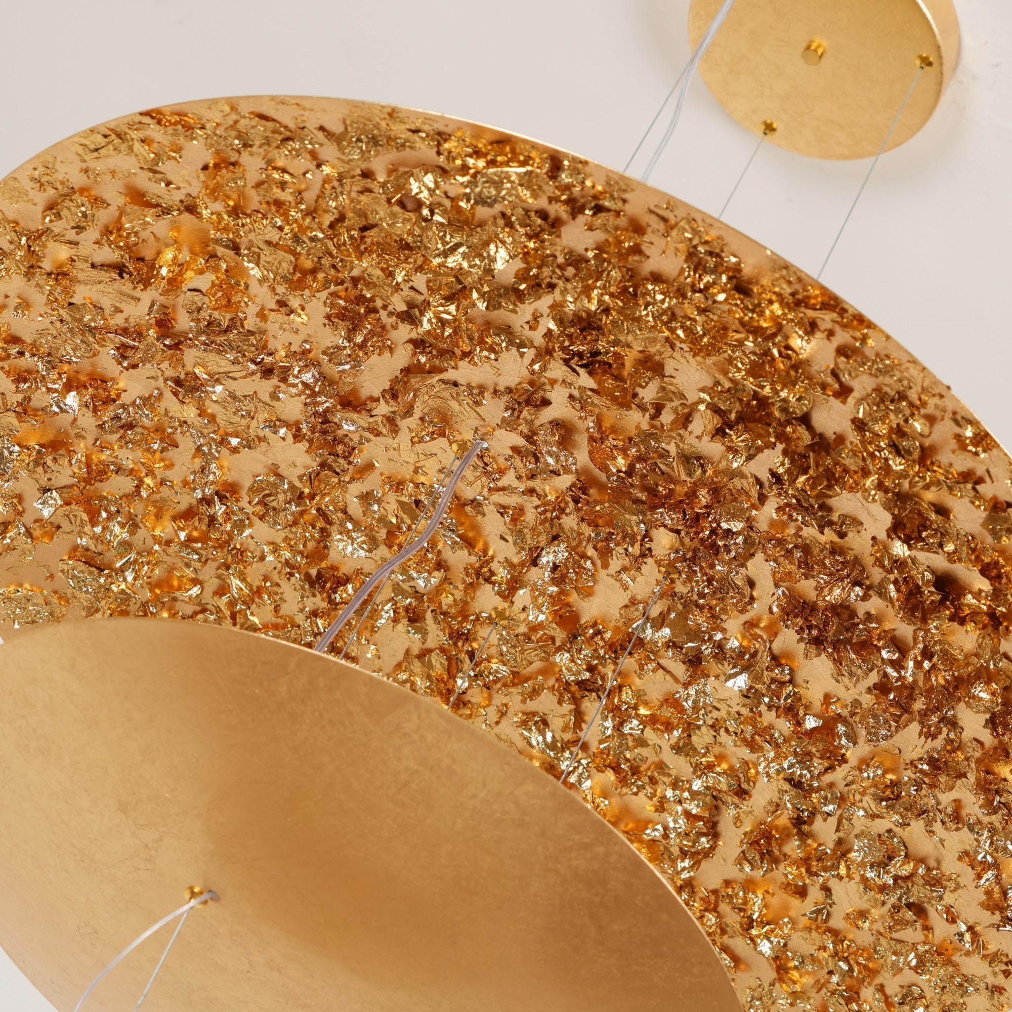 Zathaara Layered Gold Foil Pendant Light - Letslighting