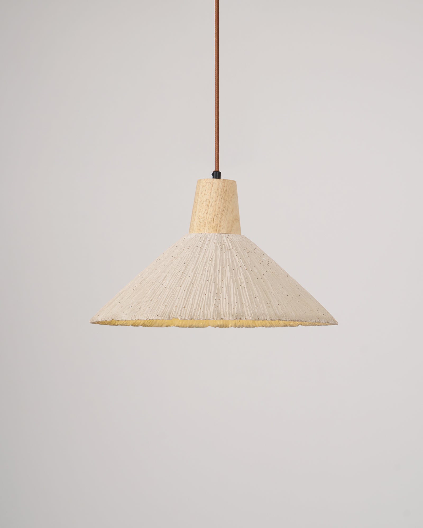 Concrete Pleated Pendant Lamp - Letslighting