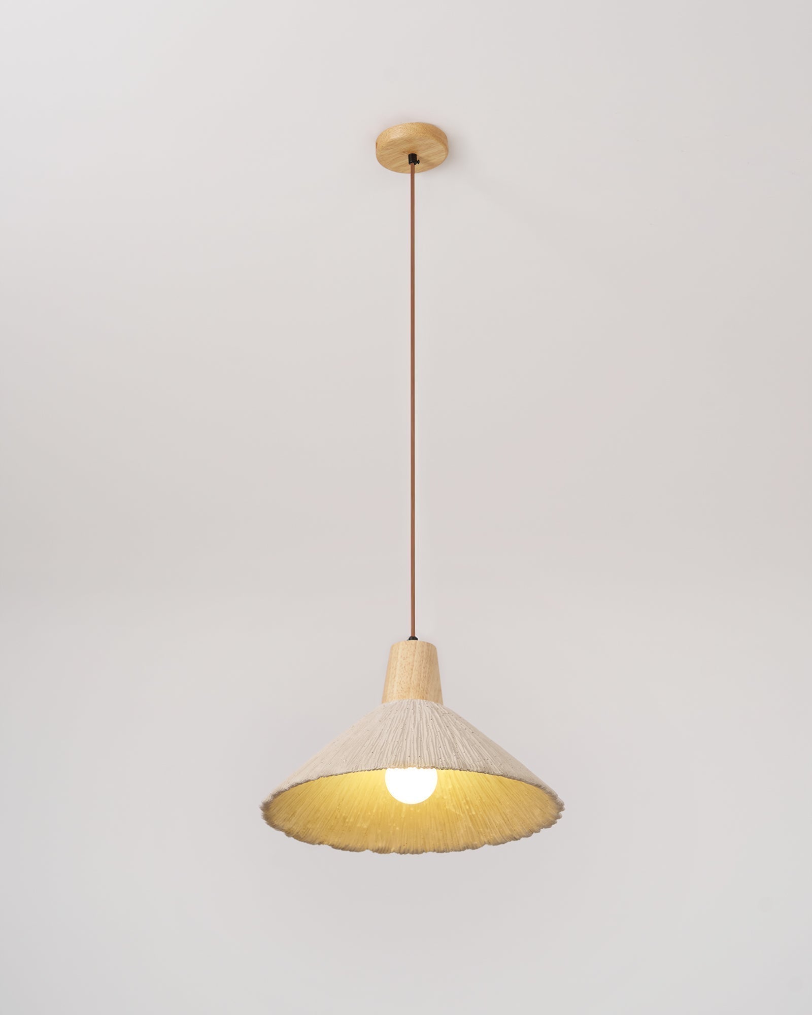 Concrete Pleated Pendant Lamp - Letslighting