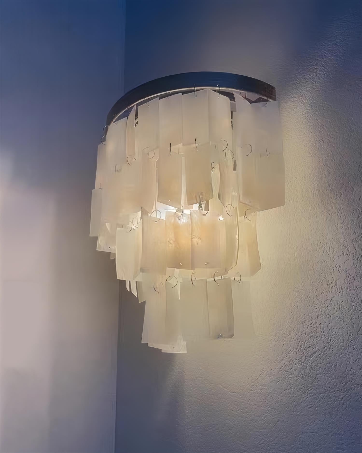 Skye Shell Tiered Wall Lamp - Letslighting