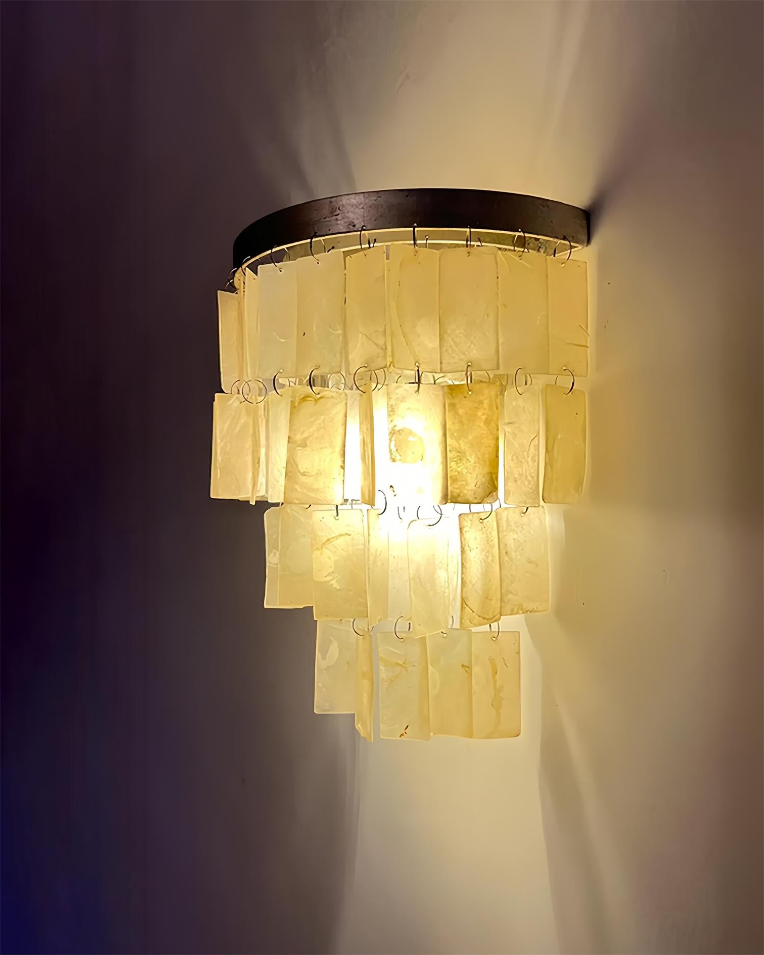 Skye Shell Tiered Wall Lamp - Letslighting