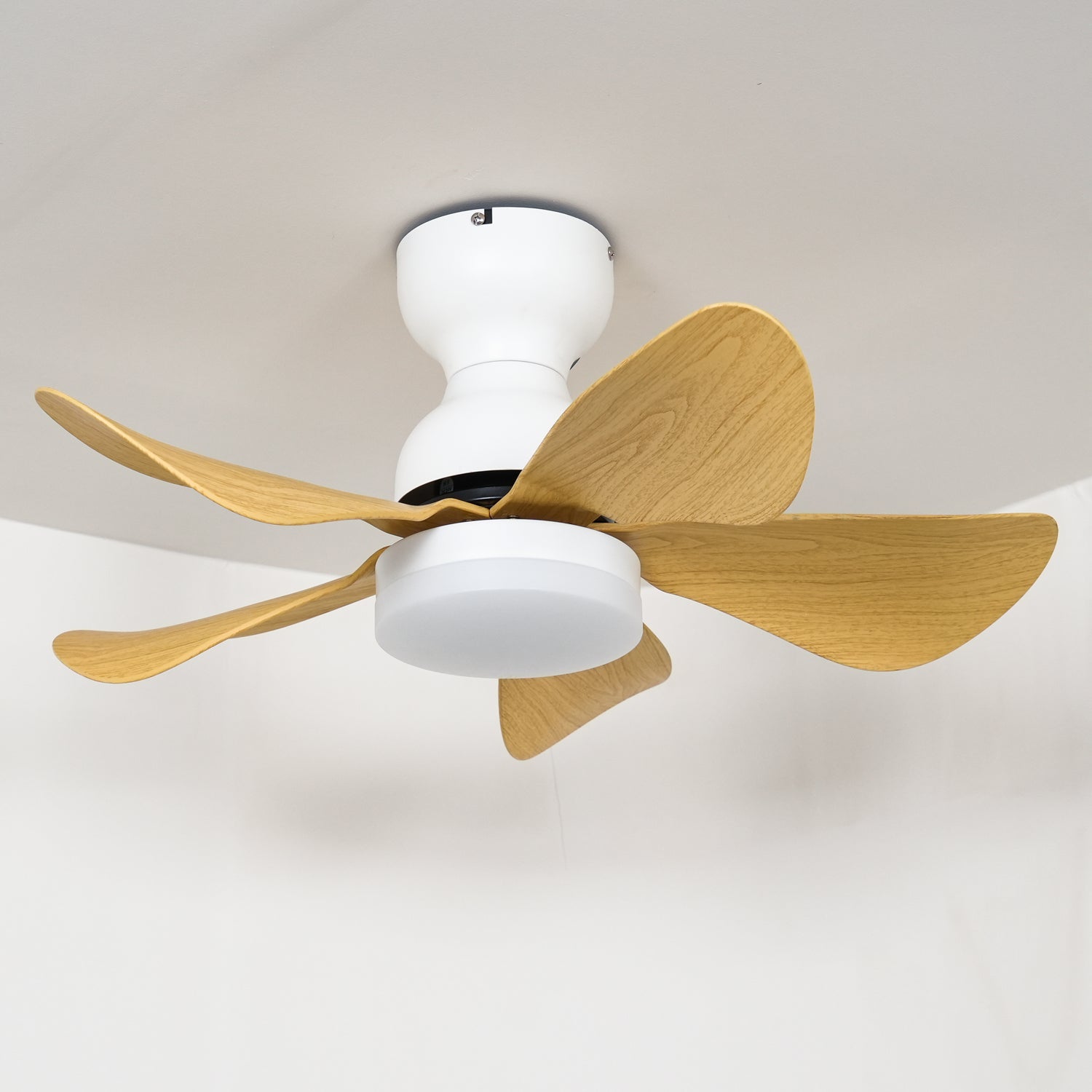 Lámpara Ventilador de Techo Callen de Madera, foto de ambiente