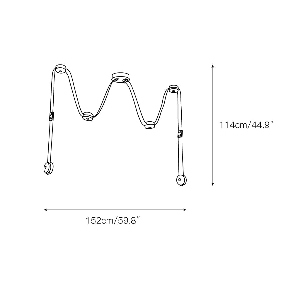 Elraearis Modern Minimalist LED Leather Alabaster Chandelier - Lamp Copper