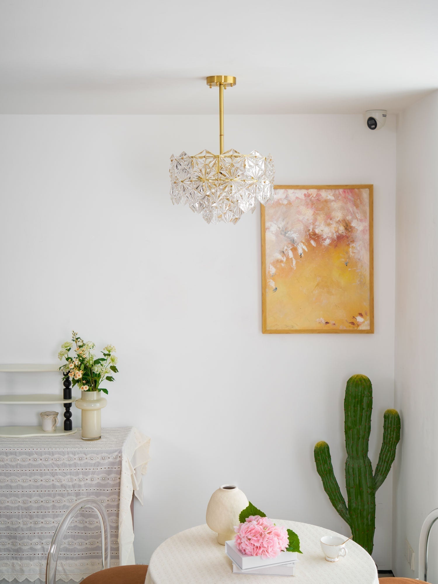 Snowflake Glass Chandelier - Letslighting