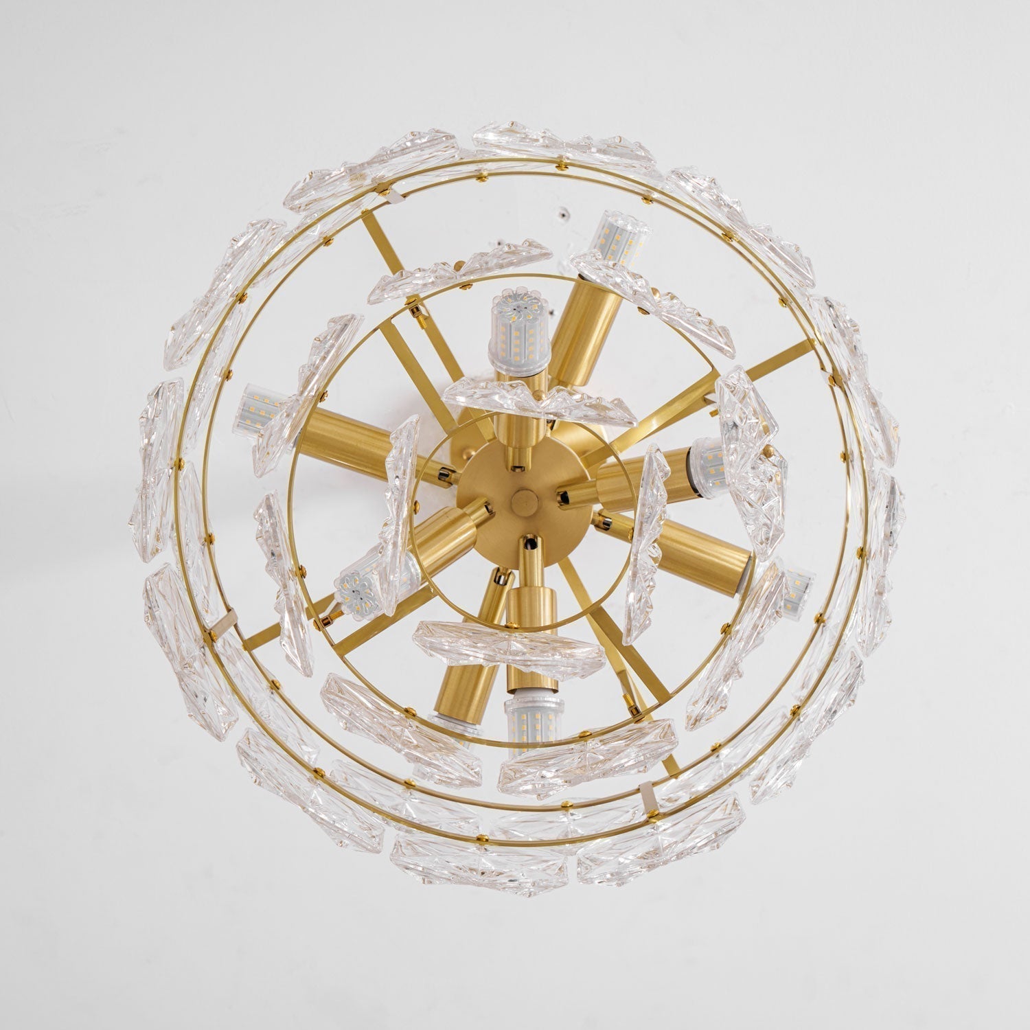 Snowflake Glass Chandelier - Letslighting