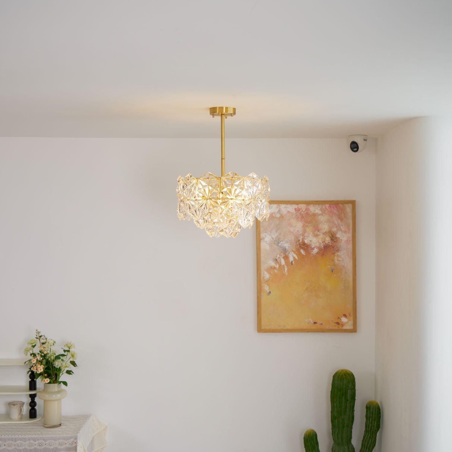 Snowflake Glass Chandelier - Letslighting
