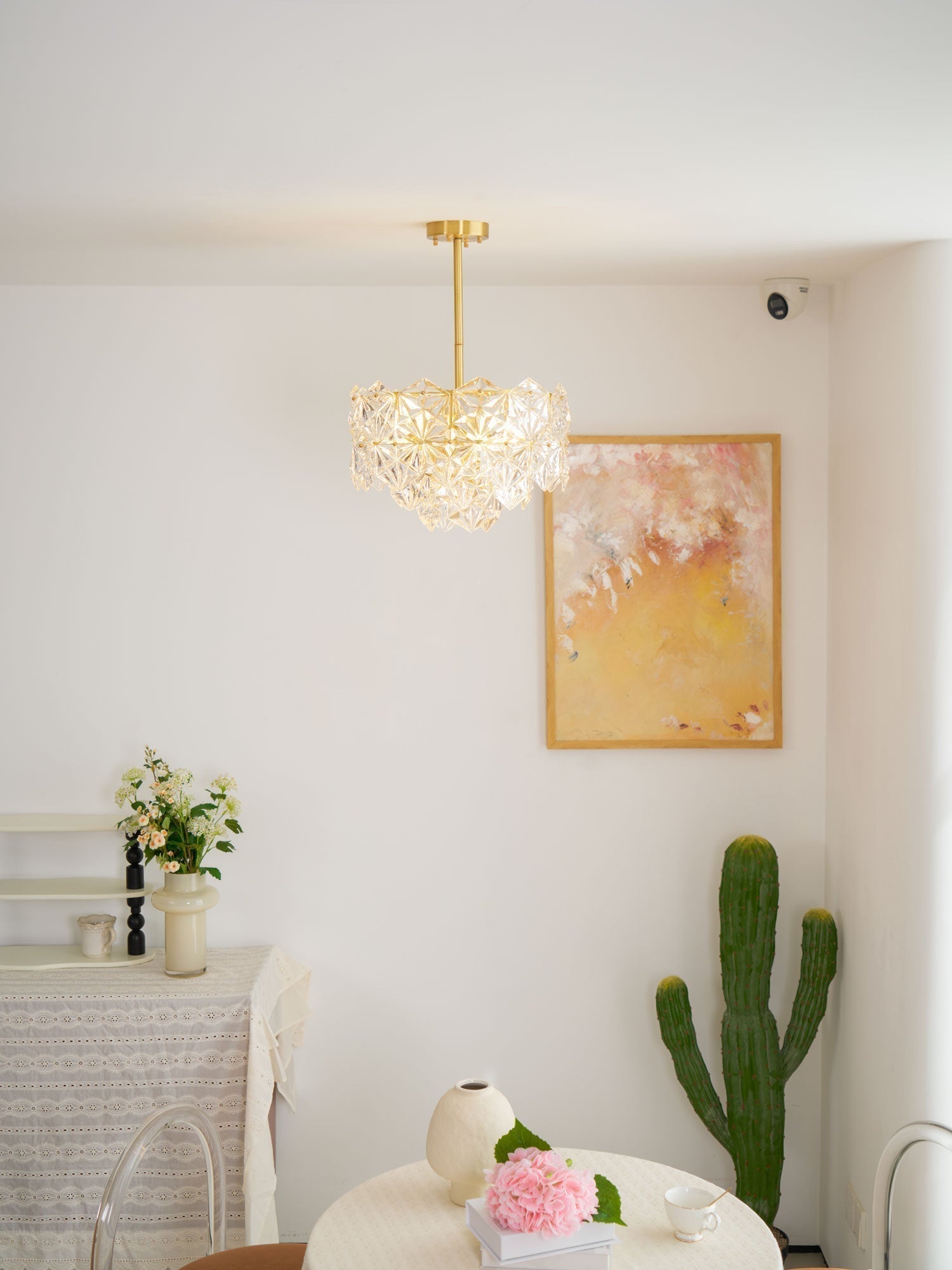Snowflake Glass Chandelier - Letslighting