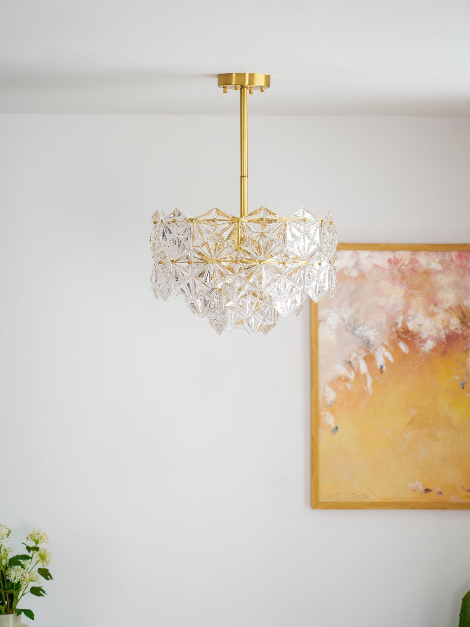 Snowflake Glass Chandelier - Letslighting