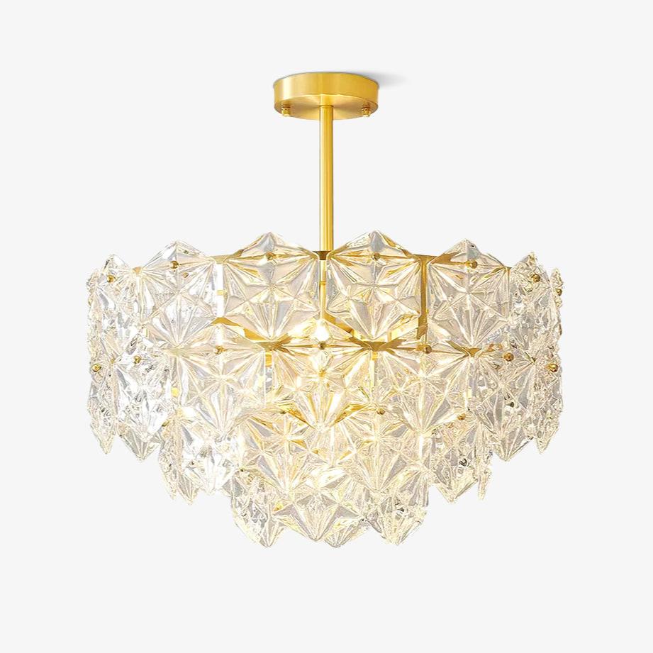 Snowflake Glass Chandelier - Letslighting